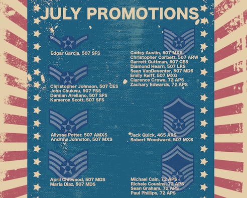 Promotion graphic for July 2021