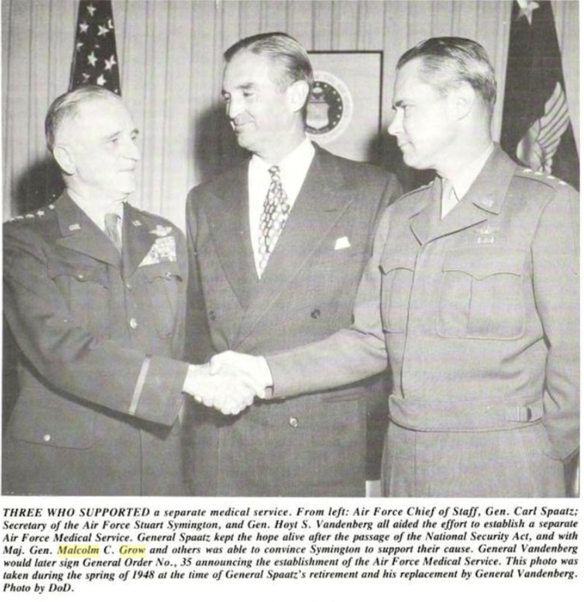 Image of three generals posing for a photo.