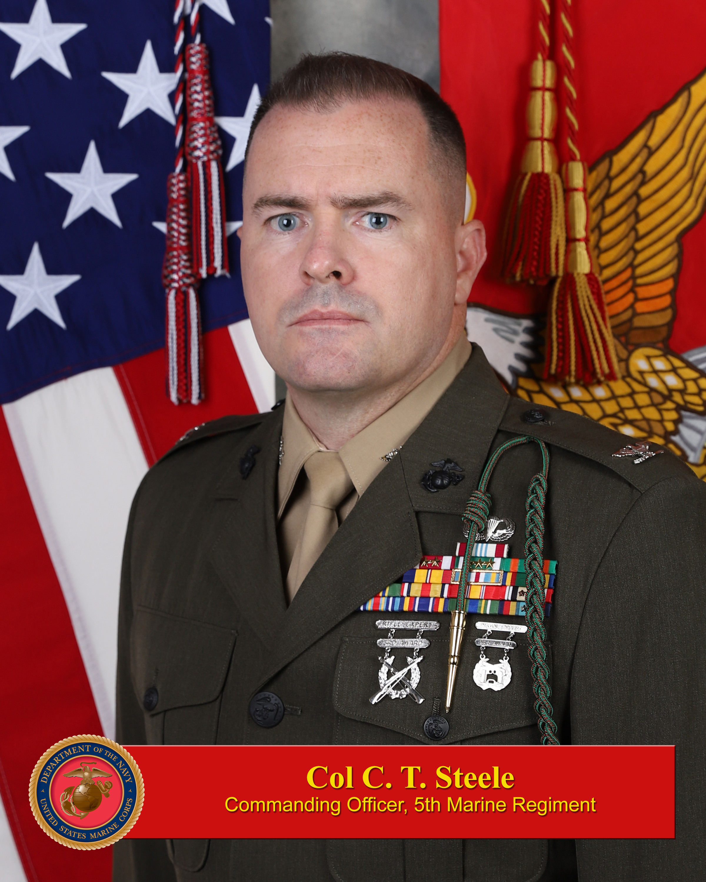 Colonel Christopher T. Steele > 1st Marine Division > Biography