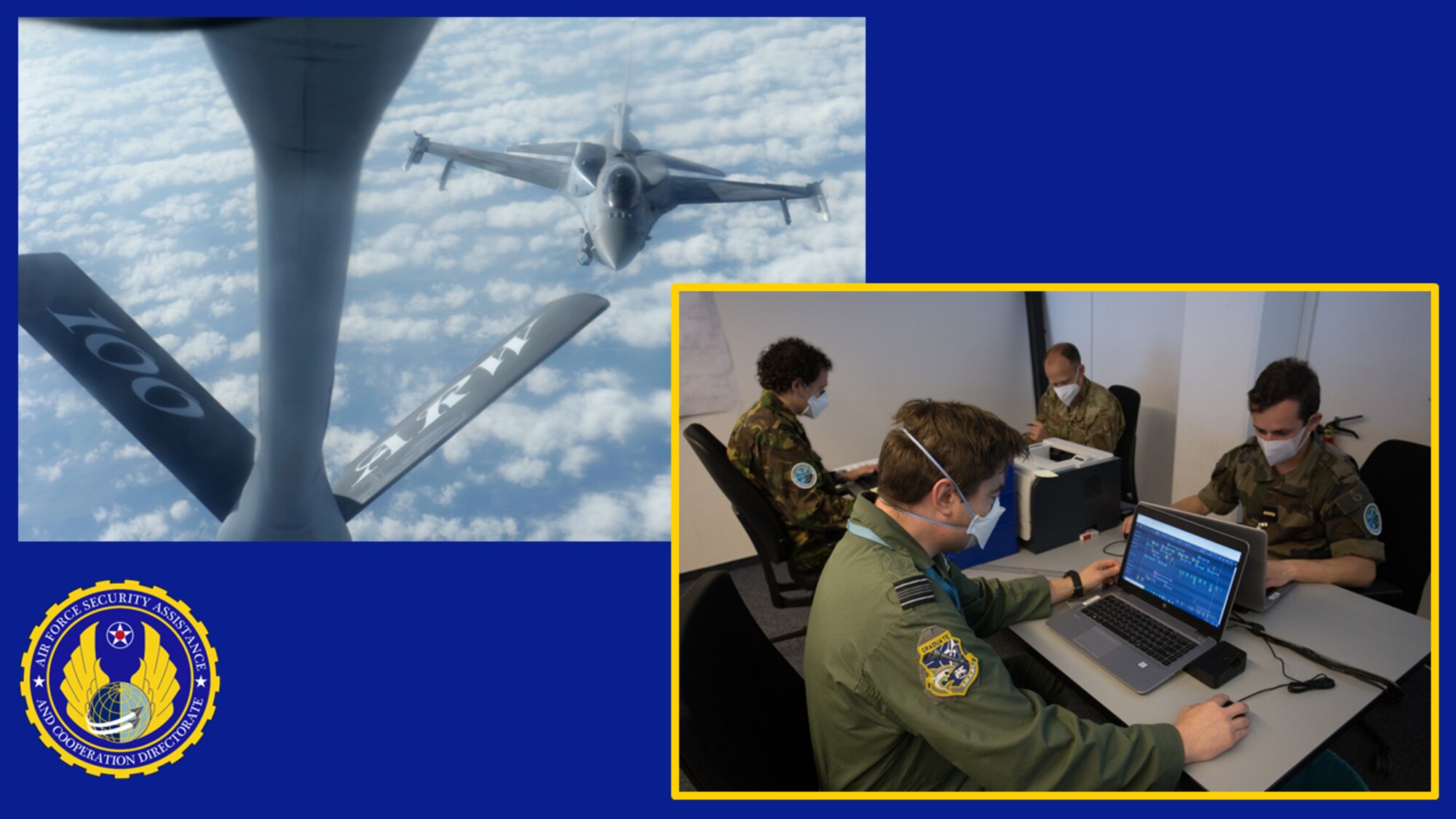 Graphic illustrating the air-to-air refueling (AAR) process using software to automatically calculate fuel loads and flight paths. (Courtesy graphic)