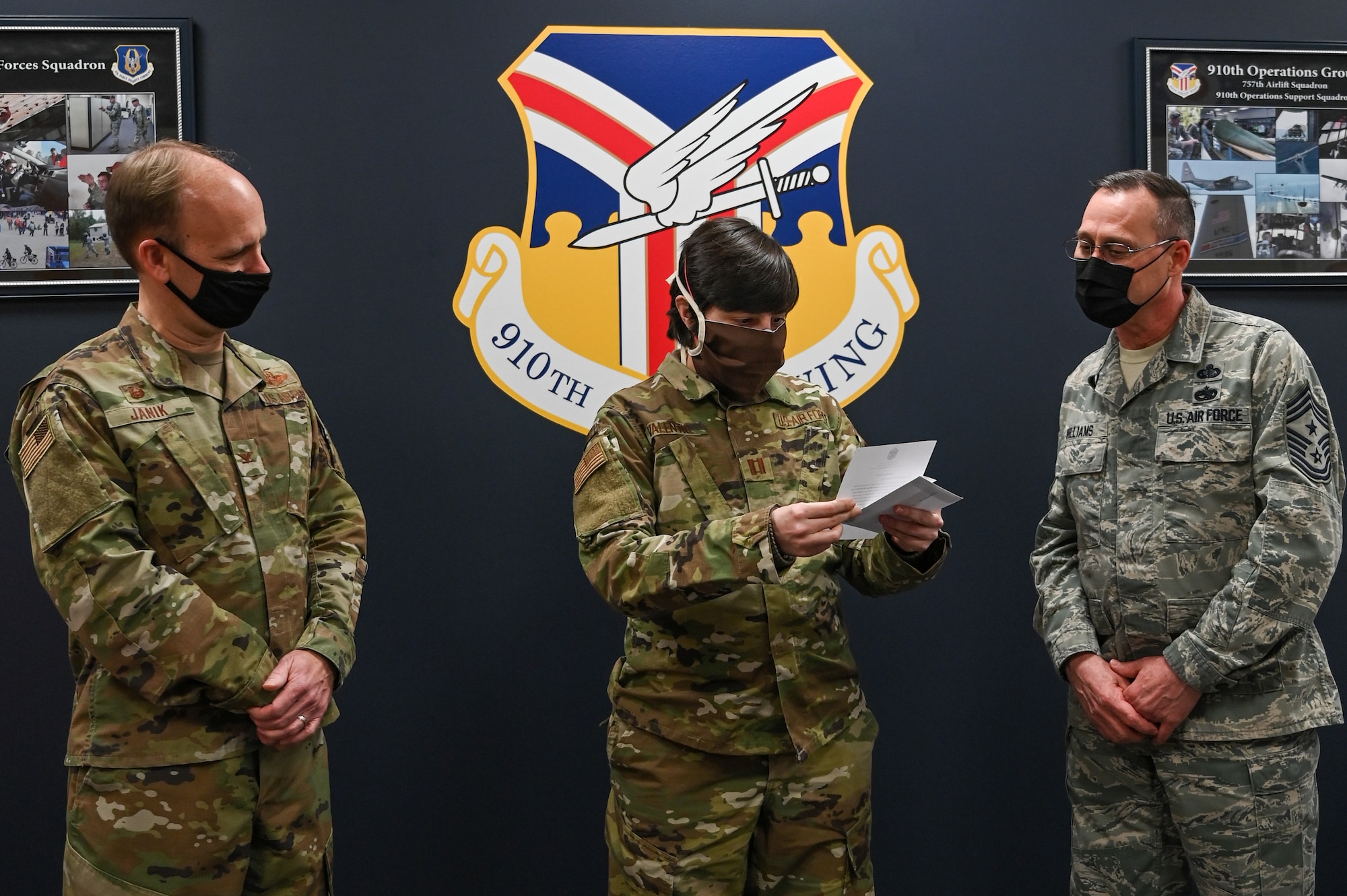 Wing leaders announced the Airmen of the Year awards during the wing’s unit training assembly, Feb. 6, 2021.