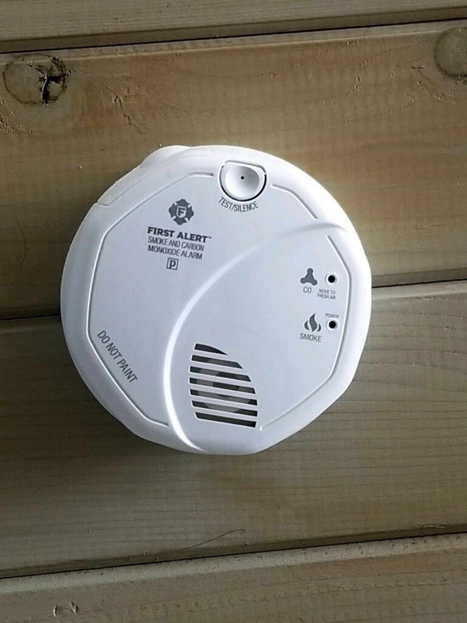 A “First Alert” carbon monoxide detector is installed inside the house of Maj. Daniel Dreier, 2nd Operations Support Squadron B-52 evaluator pilot, and Capt. Lindsay  Cordero, Air Force Global Strike Command acquisitions branch chief. (Courtesy photo)