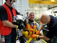 The U.S. Navy’ second-generation Diver Augmented Vision Display (DAVD) system is an evolving technology that allows divers to improve underwater task efficiency for potential use in NASA’s planned return to the moon.