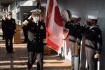 210222-N-GR847-0004 YOKOSUKA, Japan (February 22, 2021) Adm. Hiroshi Yamamura, Chief of Staff, Japan Maritime Self-Defense Force, is welcomed with honors aboard the 7th Fleet flagship USS Blue Ridge (LCC 19). As the U.S. Navy's largest forward-deployed fleet, 7th Fleet employs 50-70 ships and submarines across the Western Pacific and Indian oceans. U.S. 7th Fleet routinely operates and interacts with 35 maritime nations while conducting missions to preserve and protect a free and open Indo-Pacific Region. (U.S. Navy photo by Mass Communication Specialist 2nd Class Reymundo A. Villegas III)