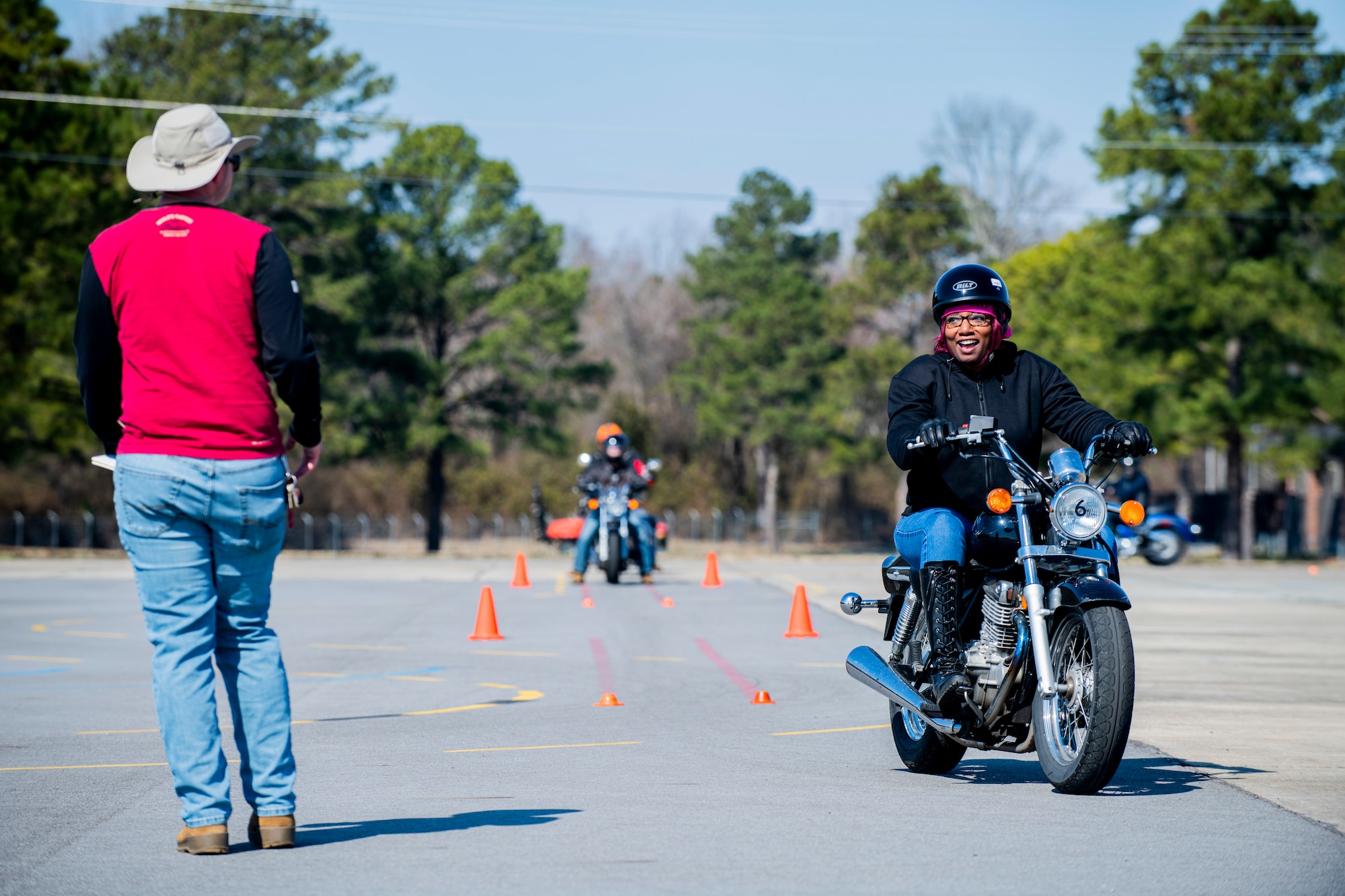 The 4th Fighter Wing safety office trains members across Seymour Johnson Air Force Base to become certified instructors for the Basic Riders Course.