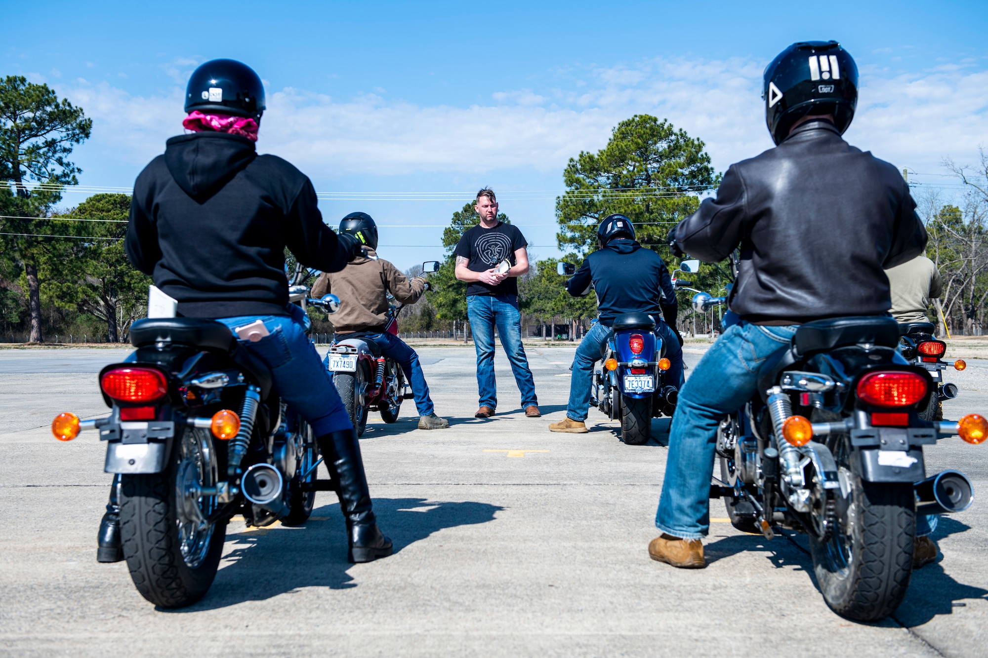 The 4th Fighter Wing safety office trains members across Seymour Johnson Air Force Base to become certified instructors for the Basic Riders Course.