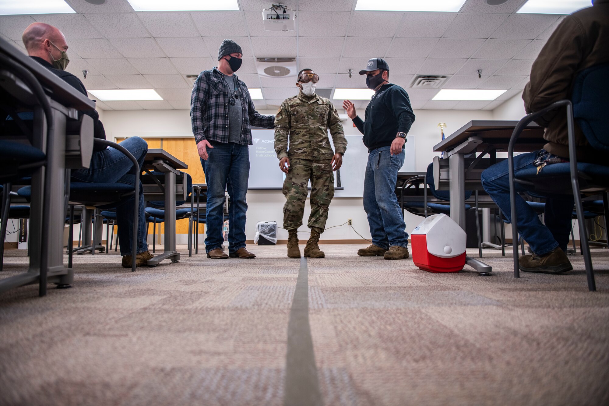 The 4th Fighter Wing safety office trains members across Seymour Johnson Air Force Base to become certified instructors for the Basic Riders Course.