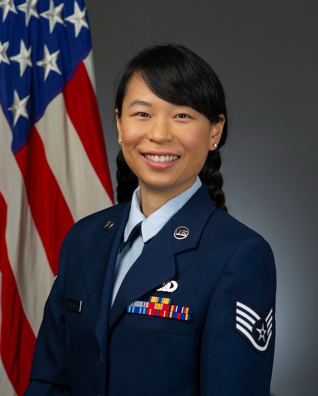 Official photo of SSgt Candy Tasker