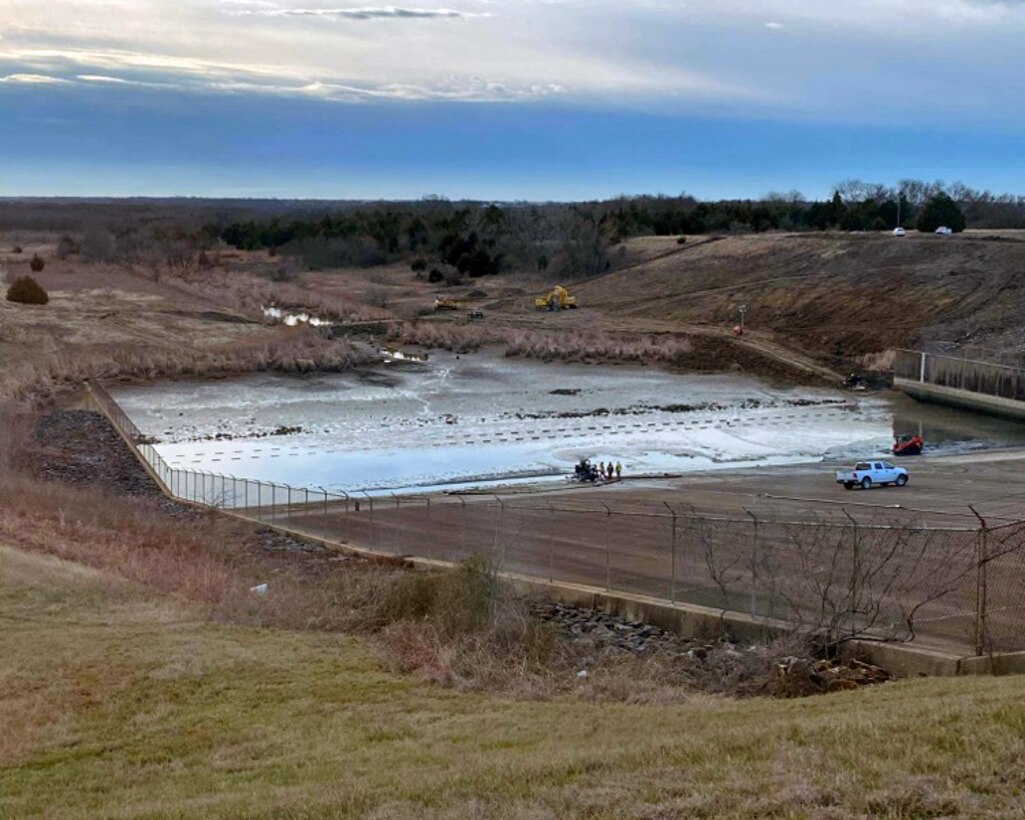 Lake Bardwell Spillway Dewater