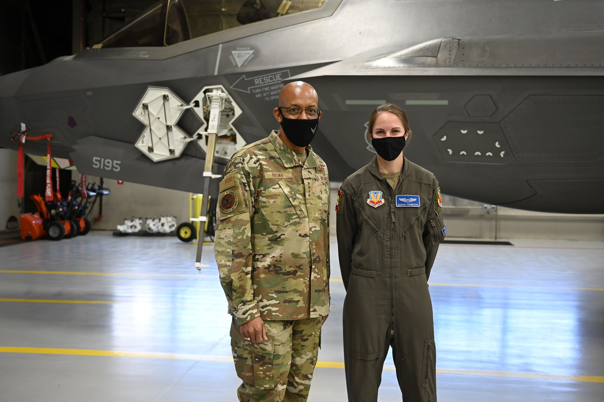 A photo of Air Force Chief of Staff Gen. Charles Q. Brown, Jr.'s visit to Hill Air Force Base, Utah.