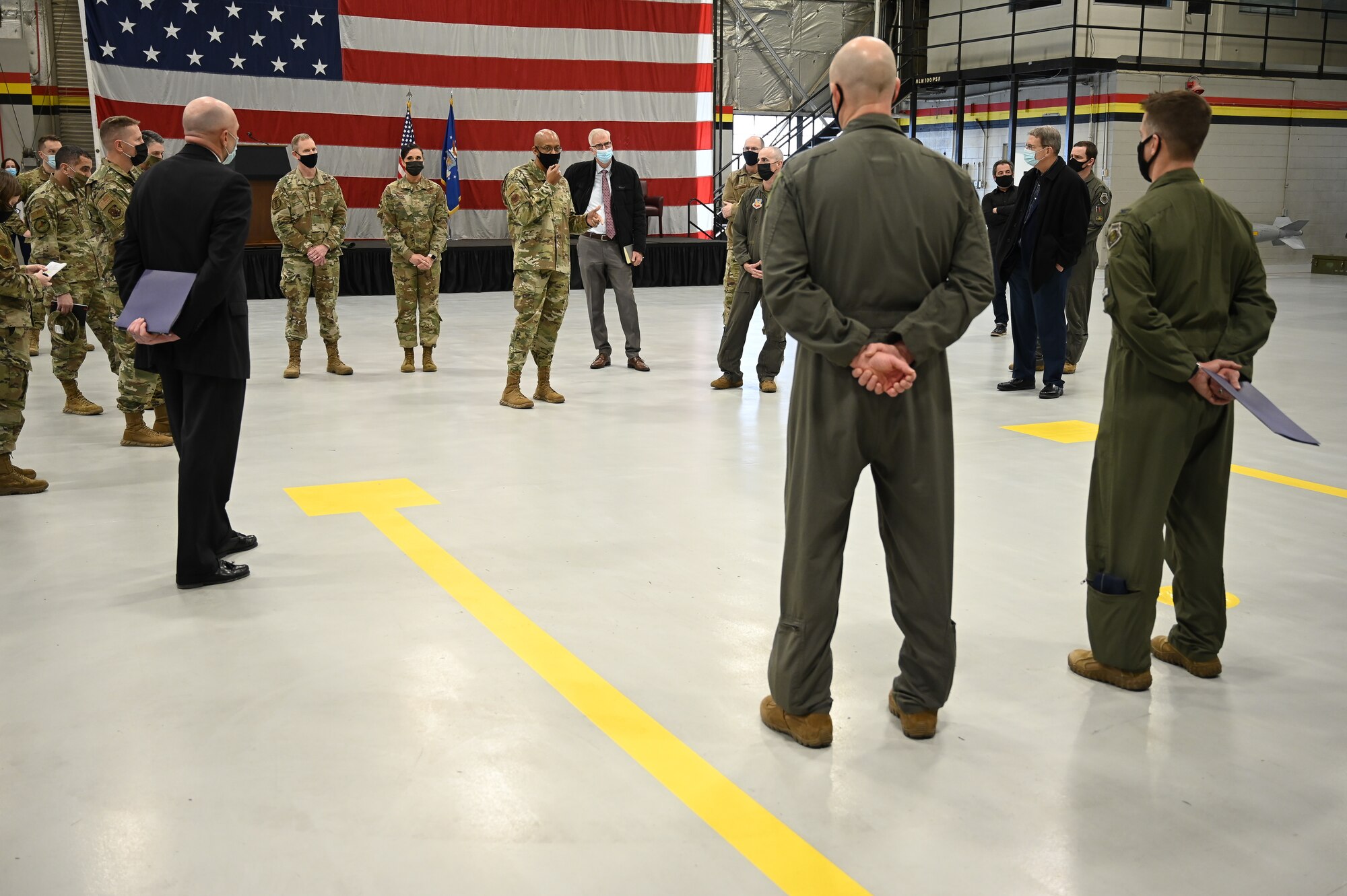 A photo of Air Force Chief of Staff Gen. Charles Q. Brown, Jr.'s visit to Hill Air Force Base, Utah.