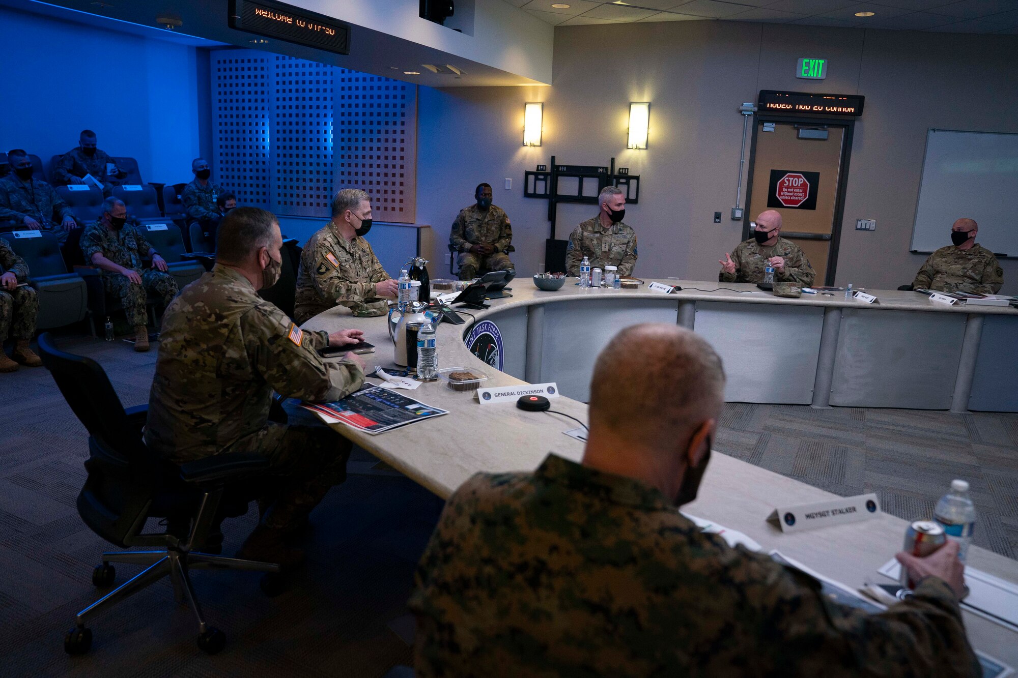 generals receive briefing