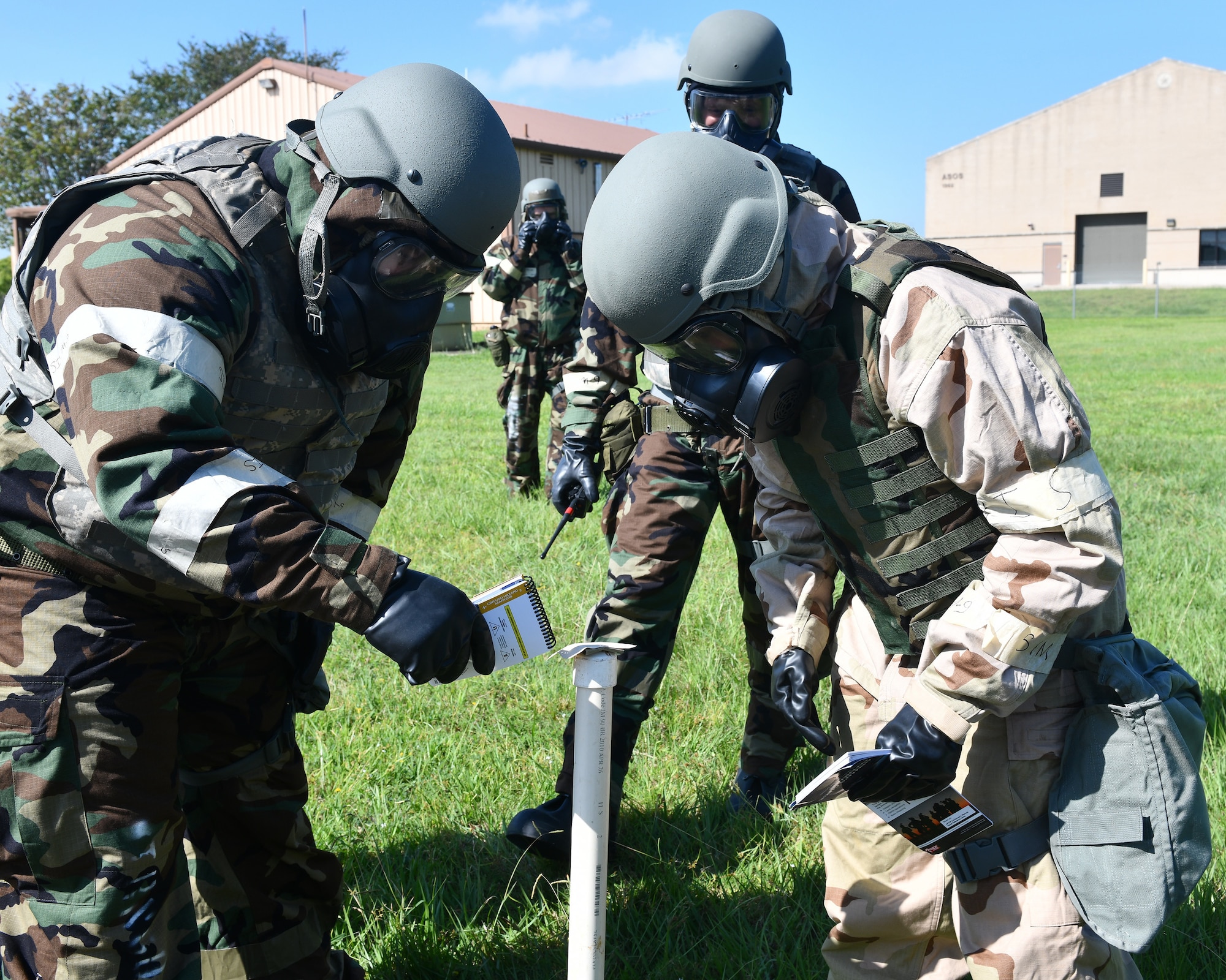 CE Airmen check for chemical exposure