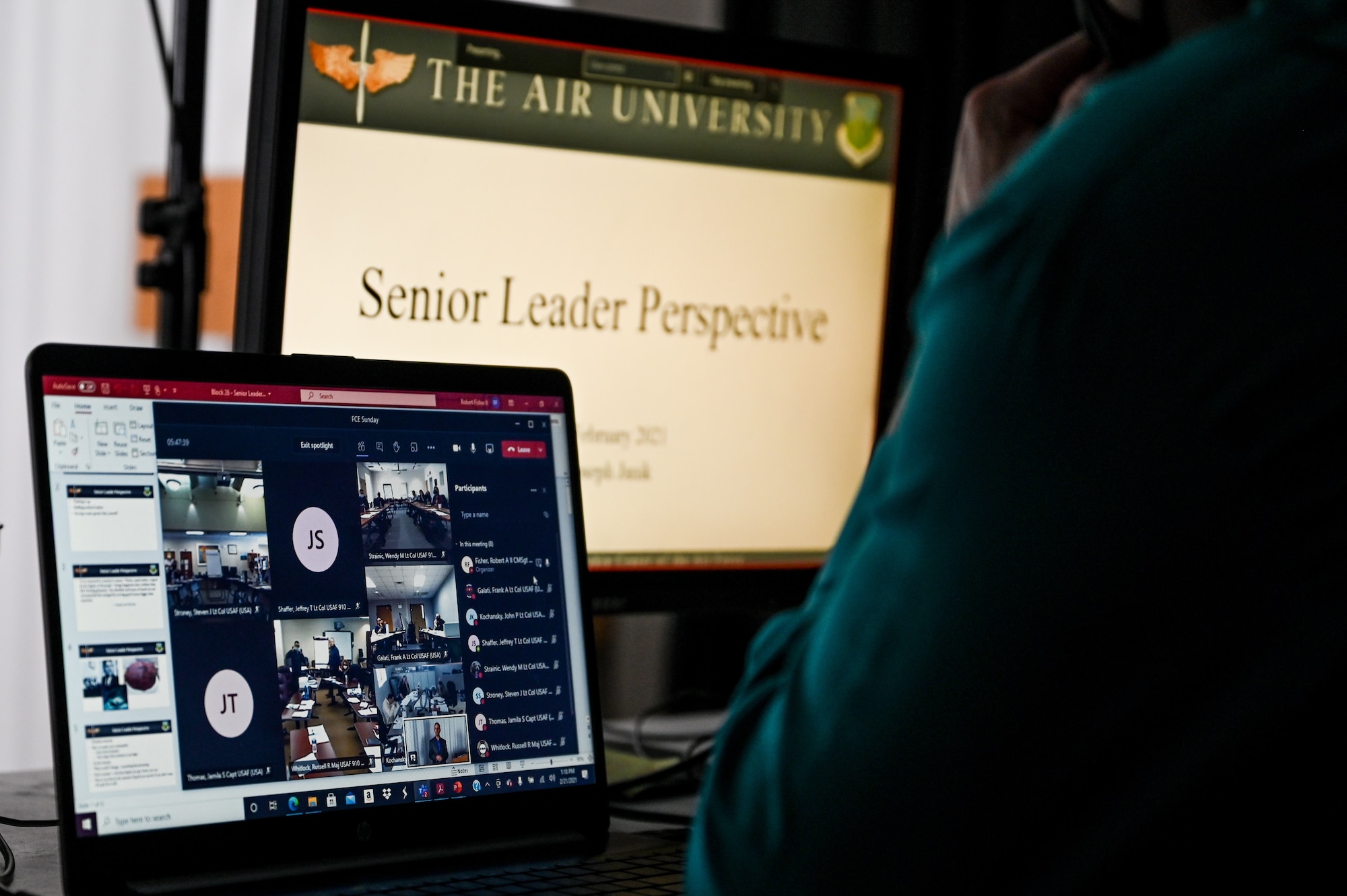 The 910th AW held its third annual Air University FCE course in a sub-virtual format this year, Feb. 18-21, mixing small group in-person discussion and large group virtual learning to efficiently balance a personable learning environment and COVID-19 risk mitigation.