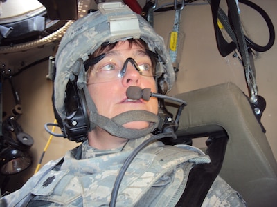 Lt. Col. Michelle Rose, commander of the 529th Combat Support Sustainment Battalion, during their deployment to Afghanistan in 2011.