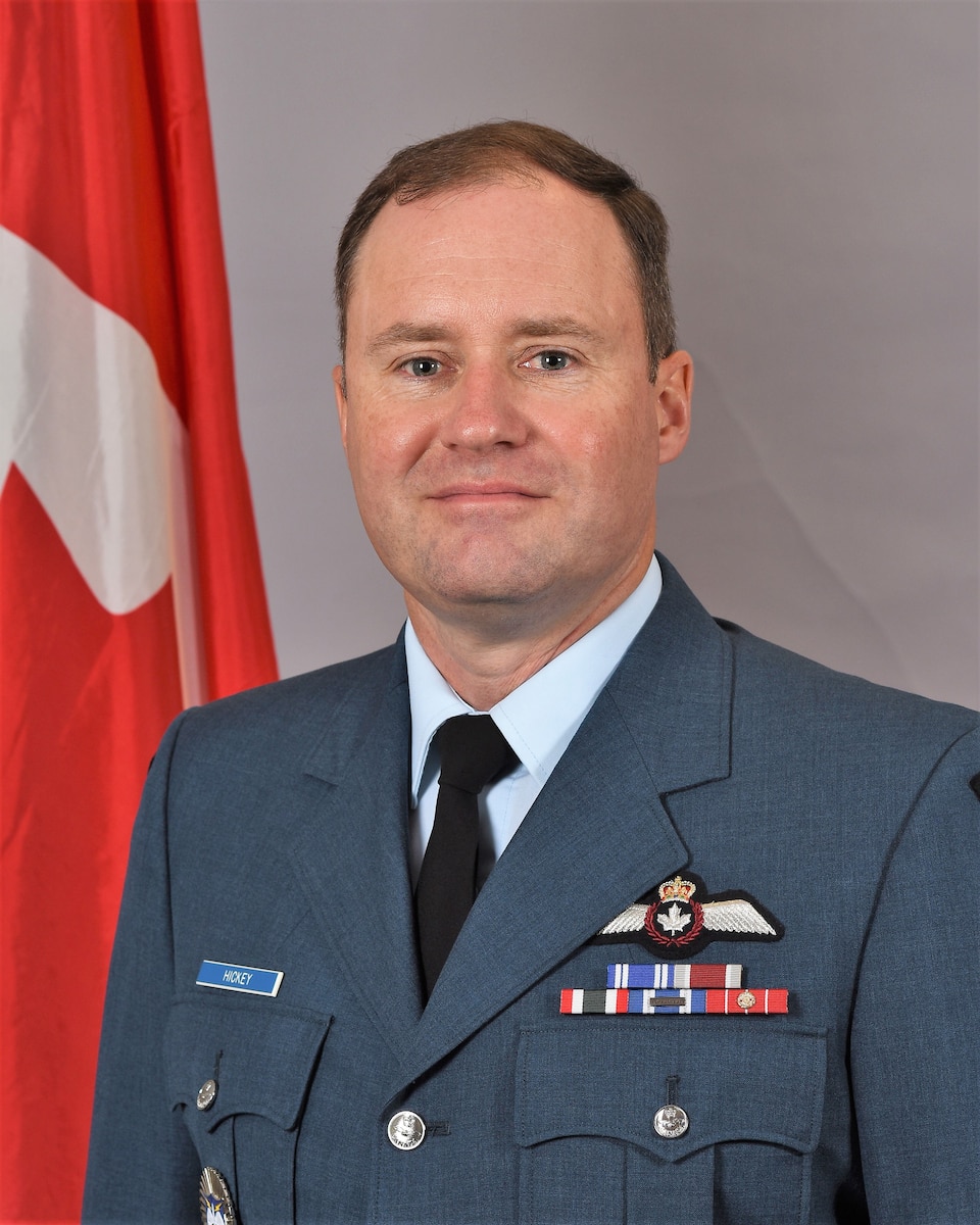 Bio photo of Royal Canadian Air Force Col. Mark Hickey, 601st Air Operations Center Deputy Commander.