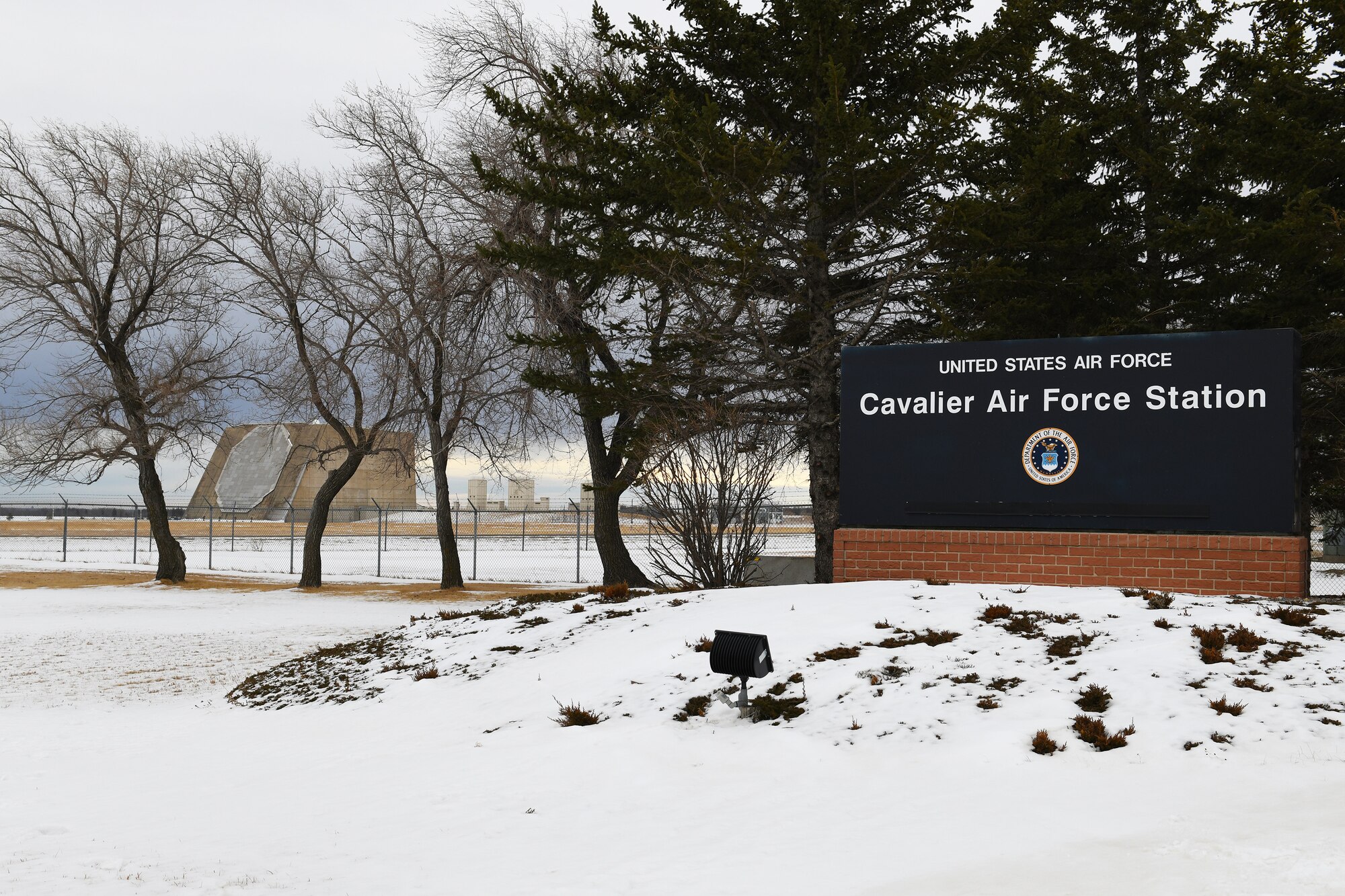 The Perimeter Acquisition Radar Attack Characterization System, or PARCS, is the low earth orbit Ground Based Radar, or GBR which detects 33 percent of all objects in its area of effect at Cavalier Air Force Station, N.D., Feb. 22, 2021. The 10th Space Warning Squadron is responsible for strategic missile warning and near-earth orbit observations. (U.S. Space Force photo by Airman 1st Class Andrew Garavito)
