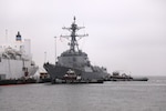 Arleigh Burke-class guided missile destroyer USS Forrest Sherman (DDG 98) returns from sea trials