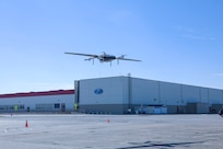 Mid-Atlantic Regional Maintenance Center (MARMC) tests the abilities of a Blue Water Maritime Logistics UAS