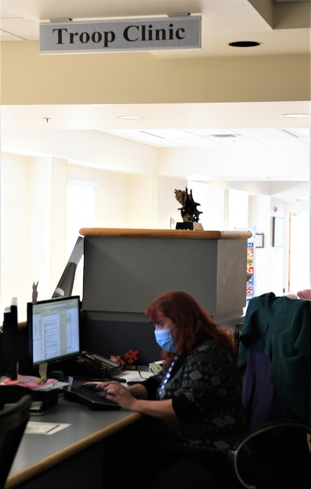 Woman at desk