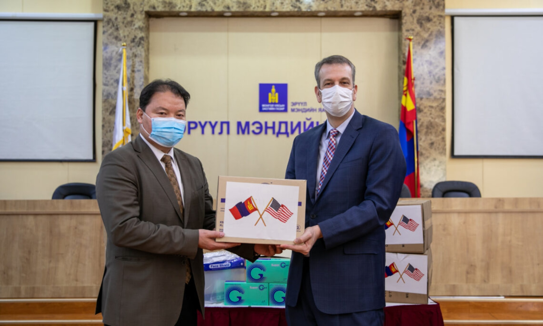U.S. Embassy Civil-Military Support Element Donates PPE for Frontline Workers