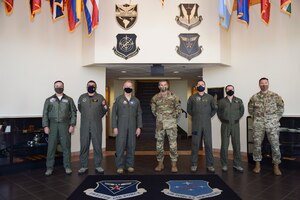 Airmen stand for group photo