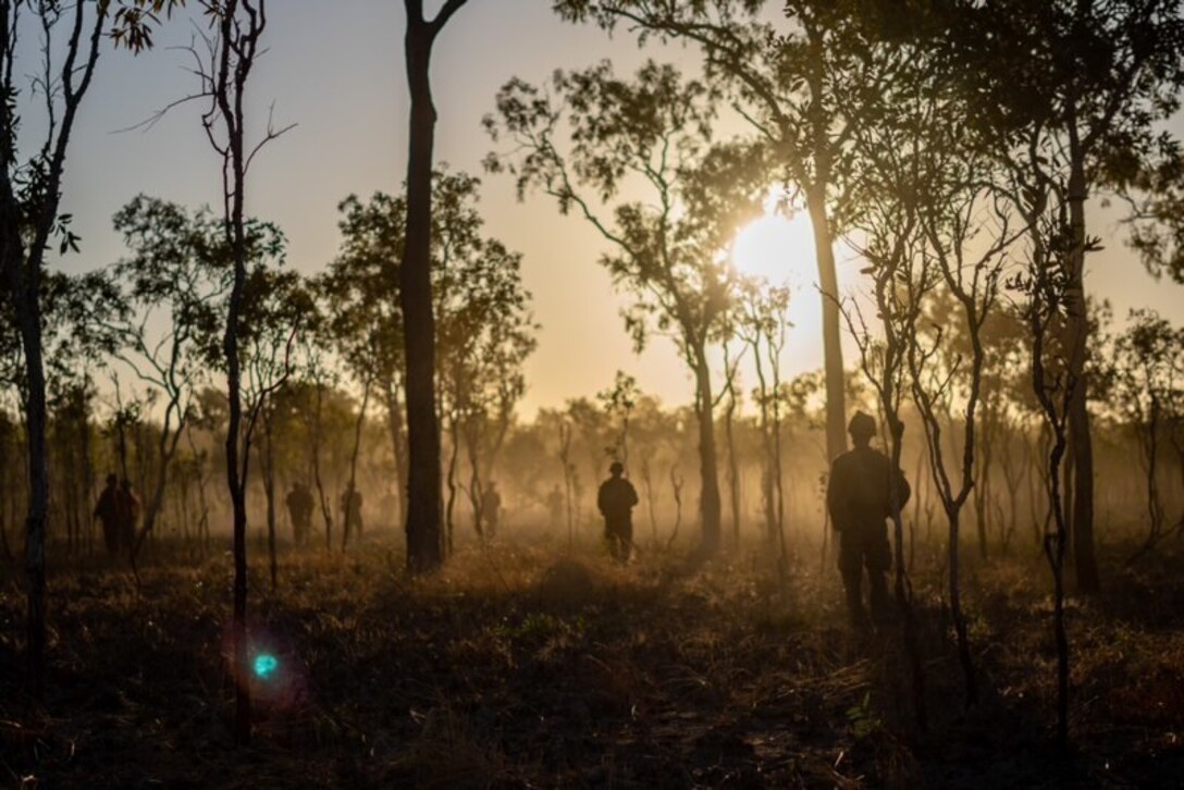 U.S. Marines with Ground Combat Element, Marine Rotational Force - Darwin participate in Exercise Koolendong at Mount Bundey Training Area, Northern Territory, Australia, Sept. 5, 2020. Koolendong will build proficiency and interoperability among the Marines and ADF to better respond to a variety of security challenges and crises in the region. (U.S. Marine Corps photo by Cpl. Sarah Marshall)