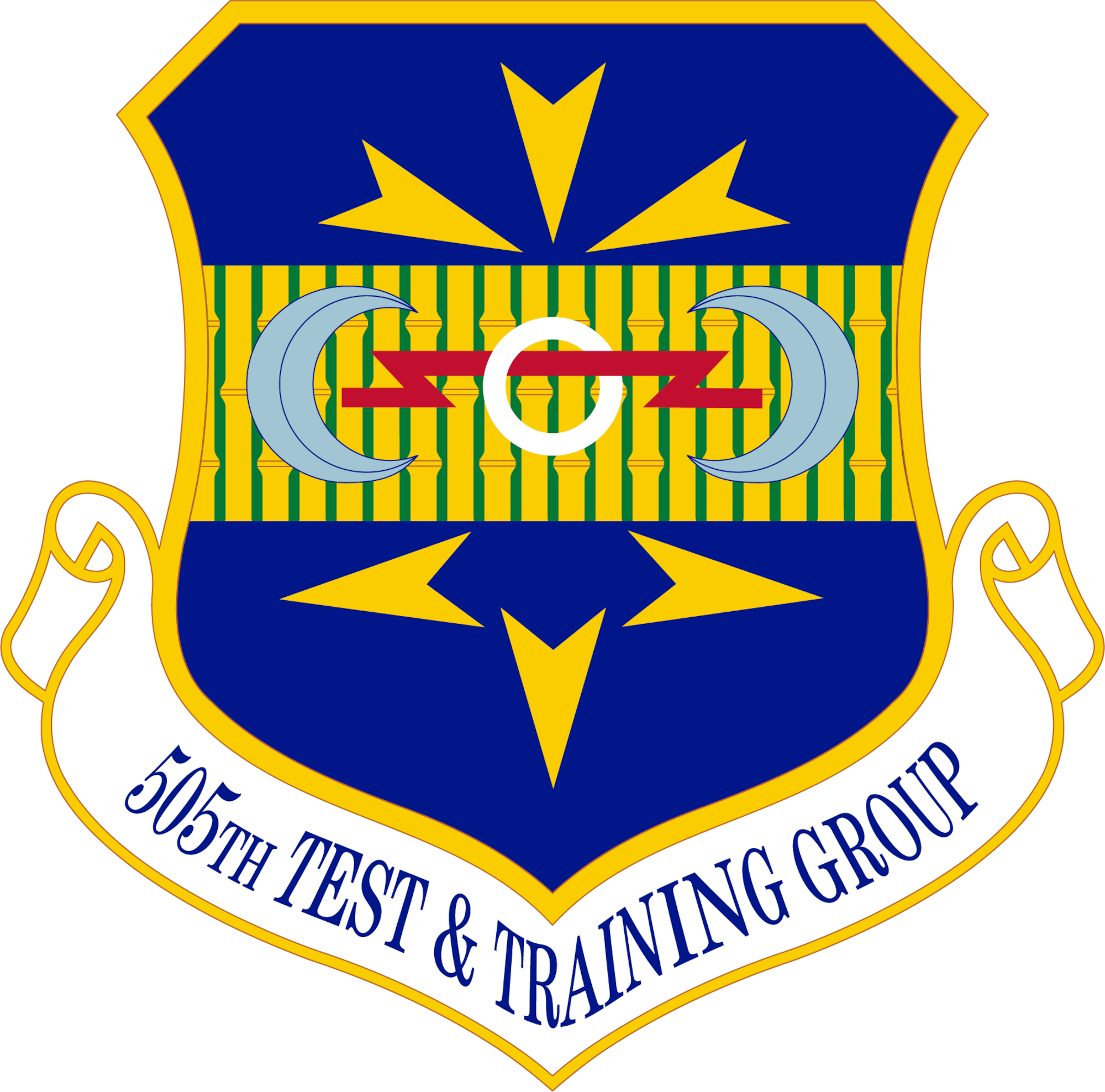 graphic of 505th Test and Training Group emblem