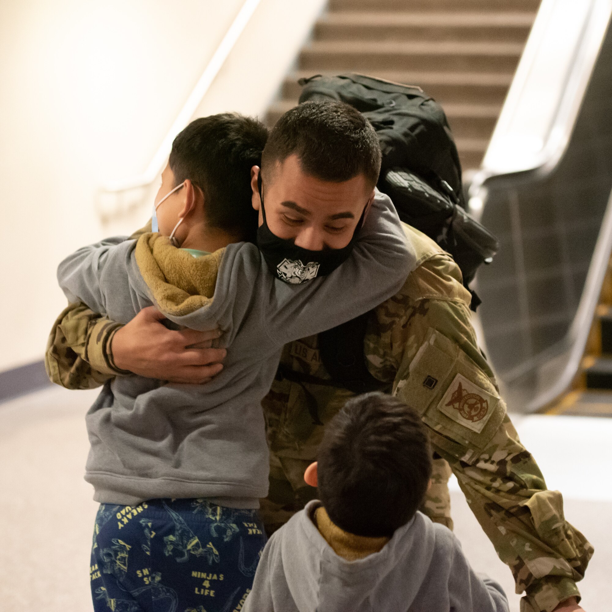Friends and family welcome home Airmen after a six-month deployment overseas