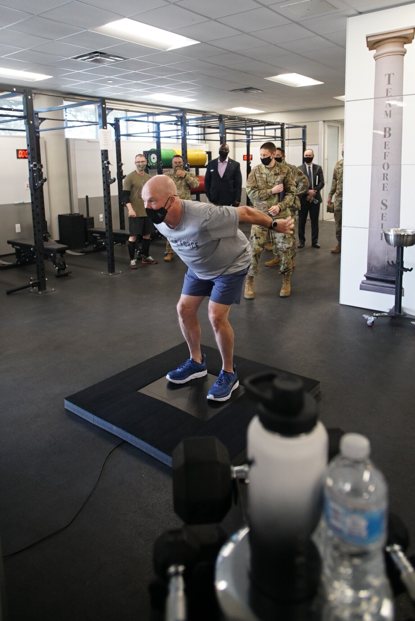 Gen. John W. “Jay” Raymond, Space Force Chief of Space Operations, on Mar. 3, 2021 thanks the Special Warfare Human Performance leadership team and experts after a guided tour of their facilities.