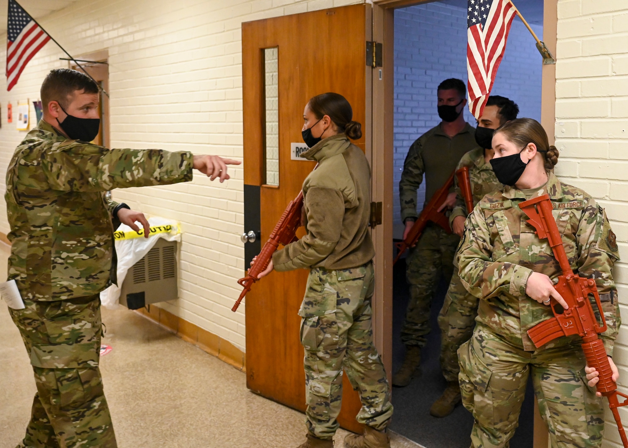 WSSS defenders conduct a walkthrough for the exercise