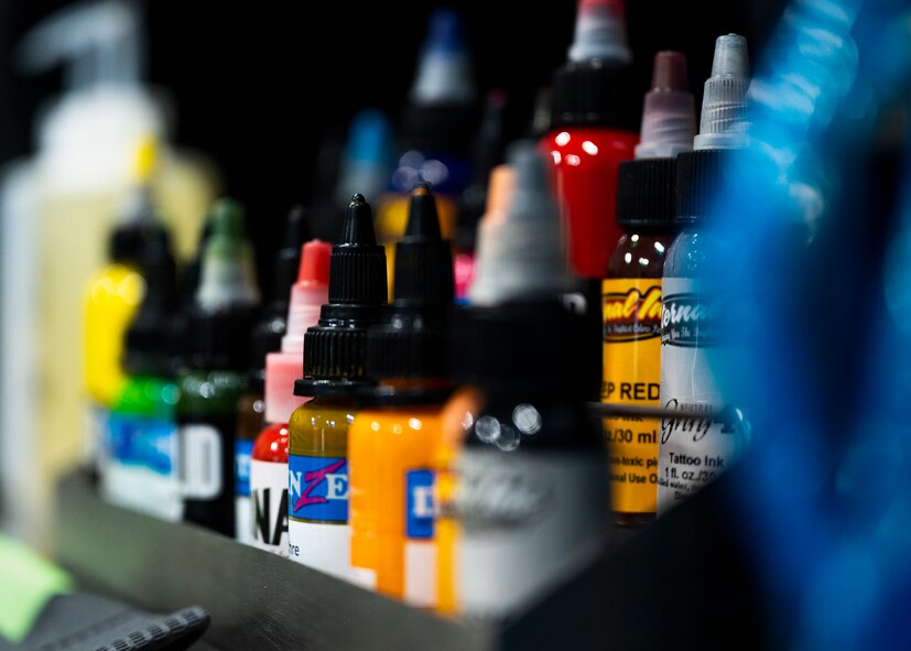 People talking in a Tattoo Shop