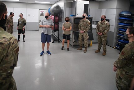 Gen. John W. “Jay” Raymond, Space Force Chief of Space Operations, on Mar. 3, 2021 thanks the Special Warfare Human Performance leadership team and experts after a guided tour of their facilities.