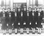 A group of SPARs pose for a photograph during World War II.