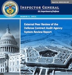 Cover of the DoDIG report of the DCAA peer review