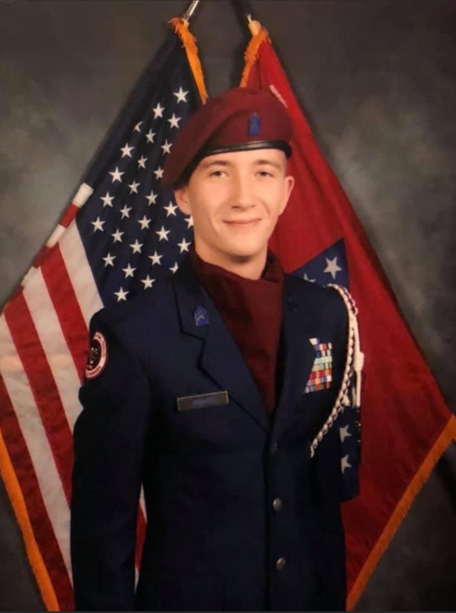 A person poses for a photo
