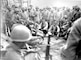 Marines receiving instruction in the demolition course at Montford Point, Camp Lejeune, N.C., during intensive combat training in preparation for action in the Pacific, February 1945.