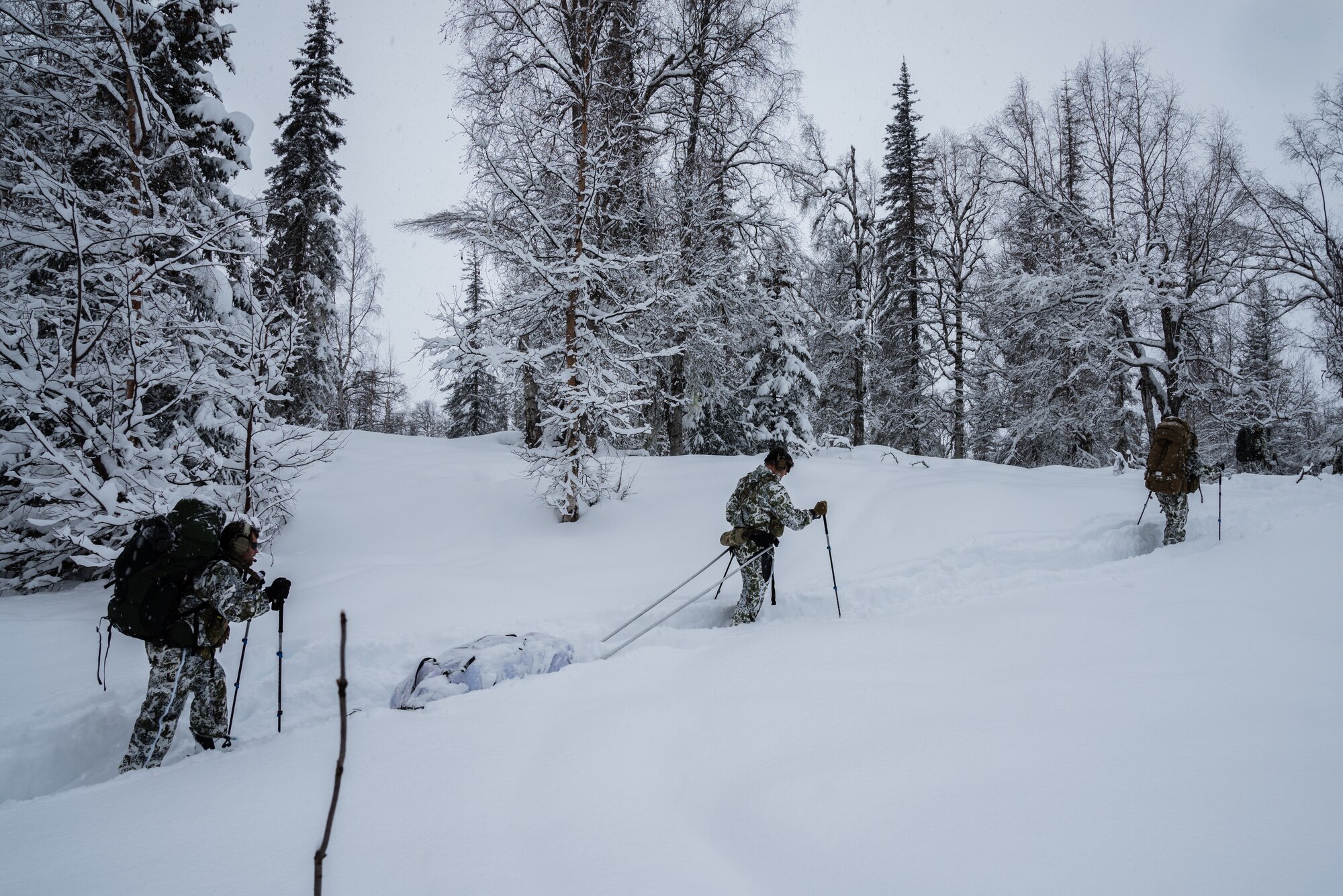 A photo of Airmen conducting cold weather training