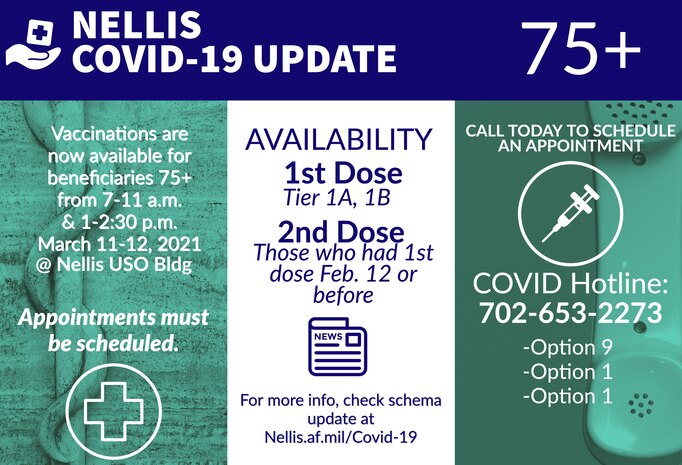 Nellis COVID-19 75+ Update