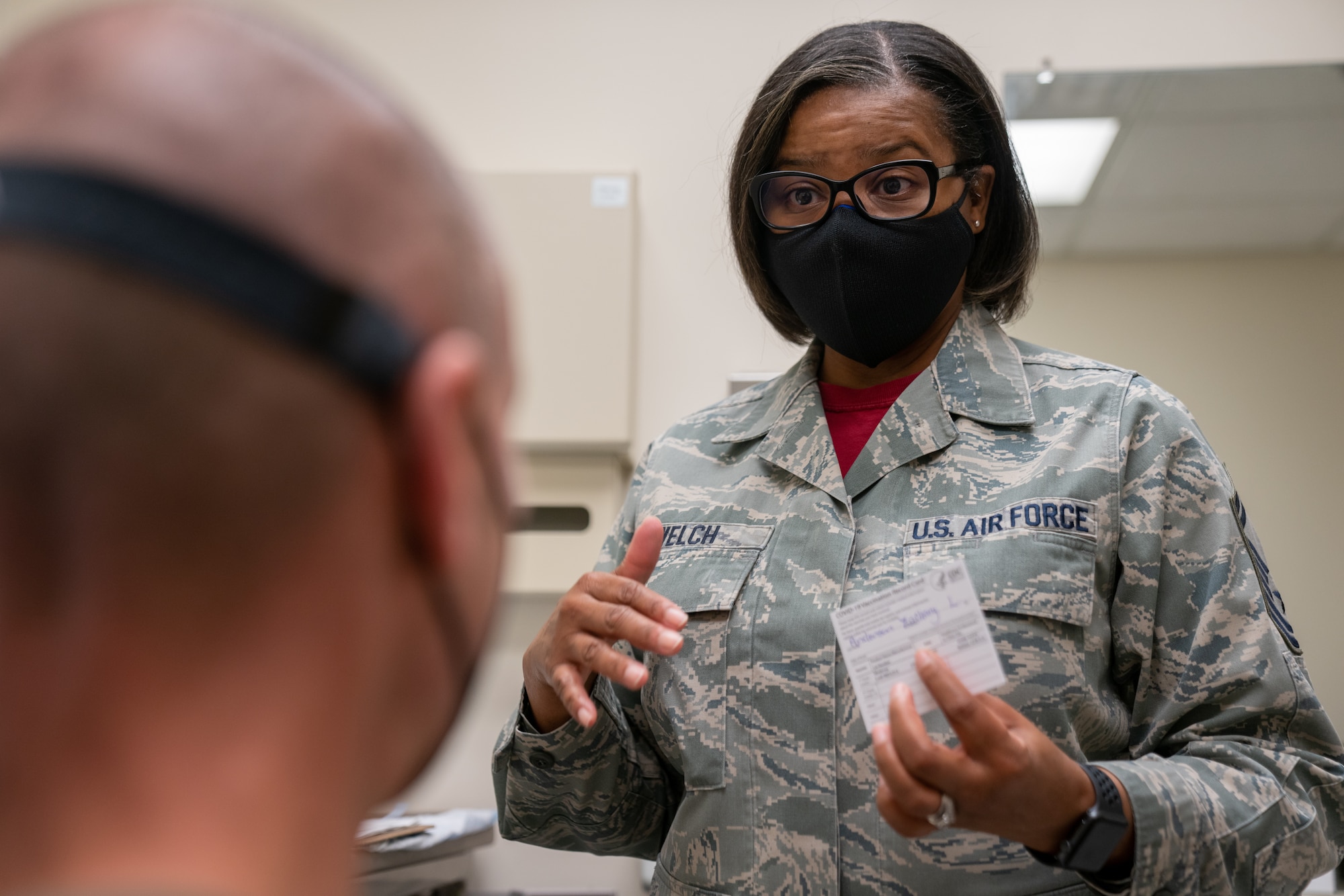 413th ASTS administers COVID vaccine