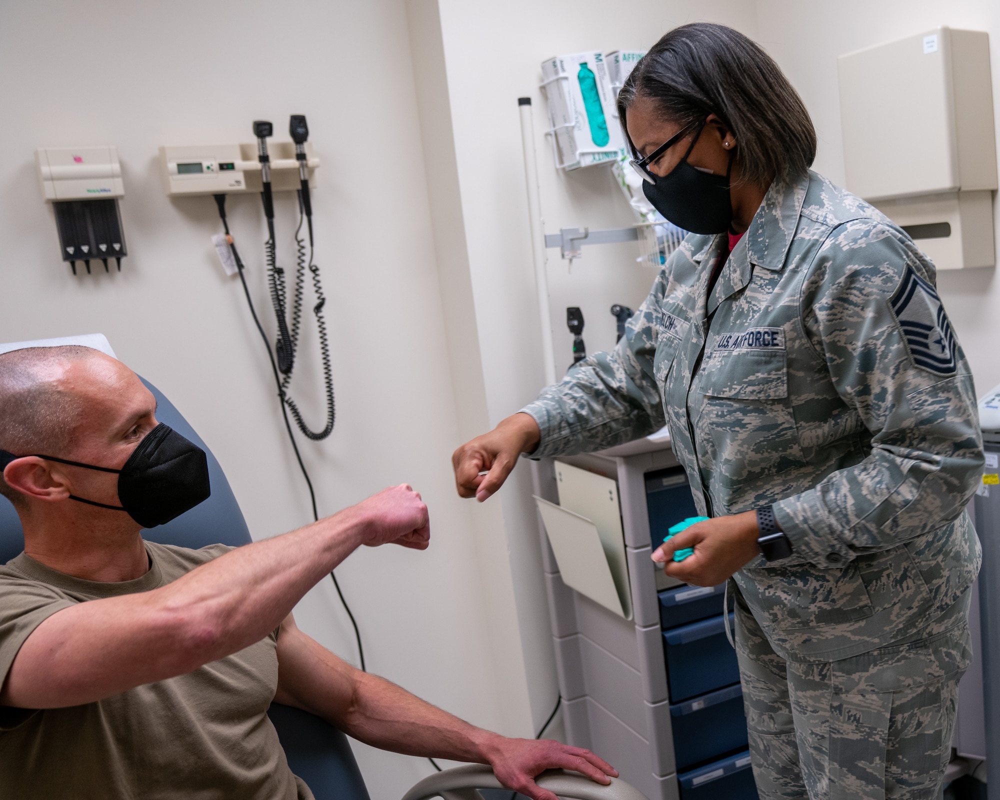 413th ASTS administers COVID vaccine