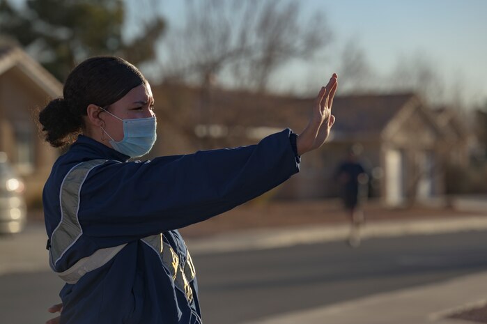 People participating in a 5K fun run