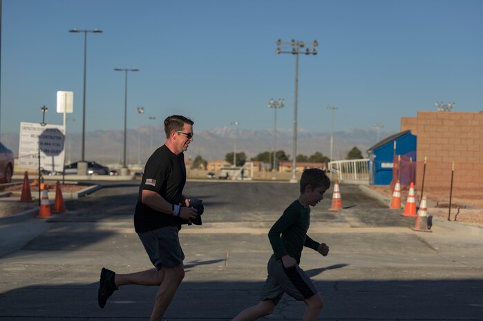People participating in a 5K fun run