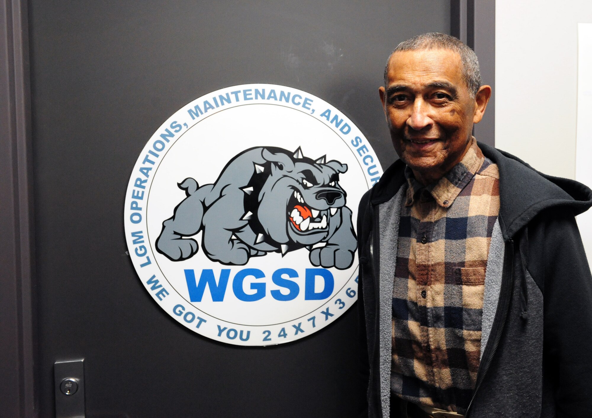 Retired Chief Master Sgt. Robert Williamson poses for a photo at the National Air Space Intelligence Center on Feb. 10, 2021. Williamson retired from the military in 1985.  (U.S. Air Force photo by Master Sgt Benjamin Wiseman)