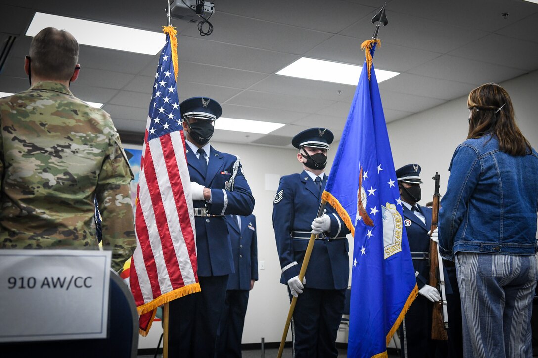 Lt. Col. Tyson John became the commander of the 910th Aircraft Maintenance Squadron, here, March 6, 2021.