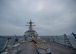 210310-N-SS350-1041 TAIWAN STRAIT (March 10, 2021) The Arleigh Burke-class guided-missile destroyer USS John Finn (DDG 113) conducts routine operations March 10, 2021. John Finn, part of the Theodore Roosevelt Carrier Strike Group, is on a scheduled deployment to the U.S. 7th Fleet area of operations. As the U.S. Navy’s largest forward-deployed fleet, 7th Fleet routinely operates and interacts with 35 maritime nations while conducting missions to preserve and protect a free and open Indo-Pacific Region. (U.S. Navy photo by Mass Communication Specialist 3rd Class Jason Waite)