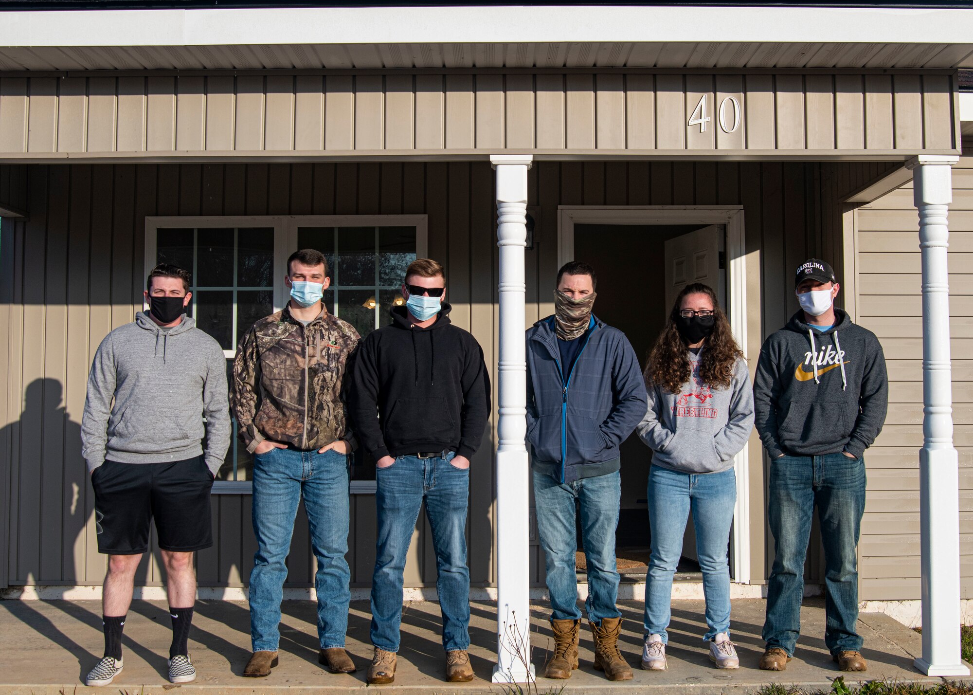 Photo of airmen standing for a group photo