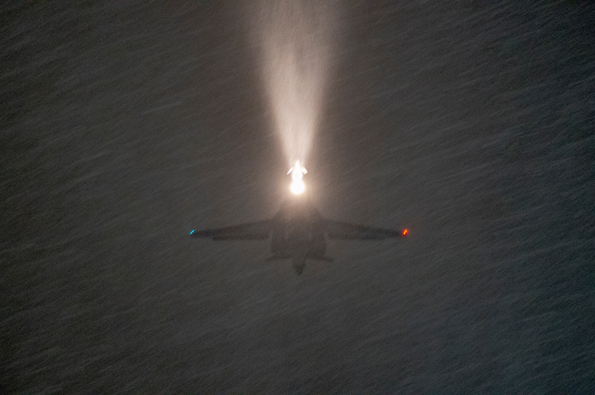 A B-1B Lancer assigned to the 9th Expeditionary Bomb Squadron flies over Ørland Air Force Station, Norway, March 8, 2021. The B-1 was refueled using warm-pit ground refueling at Bodø AFS, Norway, as part of a Bomber Task Force Europe training mission, Agile Condor. (U.S. Air Force photo by 2nd Lt. Daniel Barnhorst)