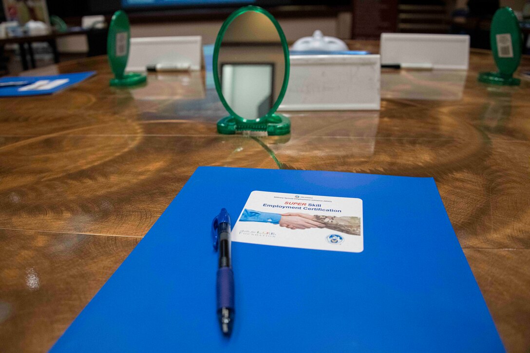 items laid out on a table
