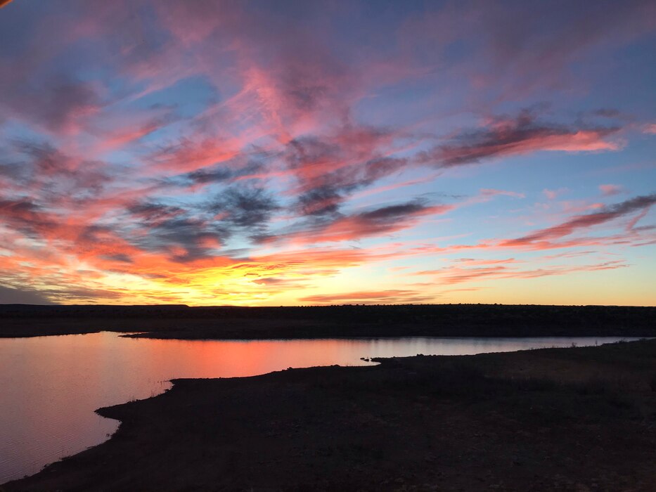Sunset at Conchas Lake, Nov. 12, 2020. Photo by Martina Suazo.